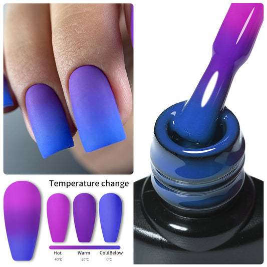Winter Thermal Color Changing Gel Nail Polish | Mood Temperature Effect Polish
