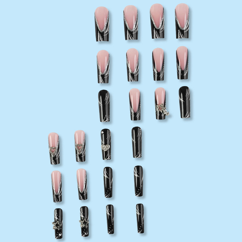 Professional Finished French Tip False Nails | Wearable Full Coverage Set