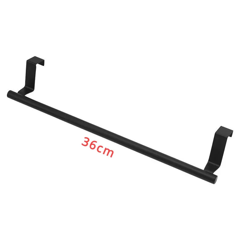 Space-Saving Metal Towel Hanger | Cabinet Door/Bathroom Storage Rack