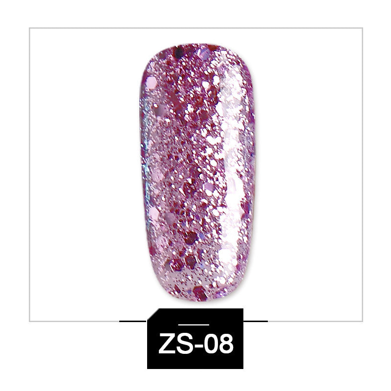 High-Shine Glitter Sequins Gel Polish | Soak-Off UV LED Nail Art Glue