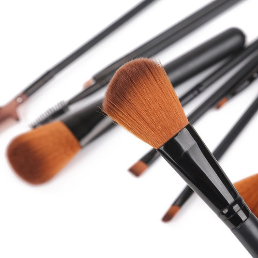 Deluxe 12pc Makeup Brush Kit | Essential Tools for Eyeshadow, Lashes, and Face