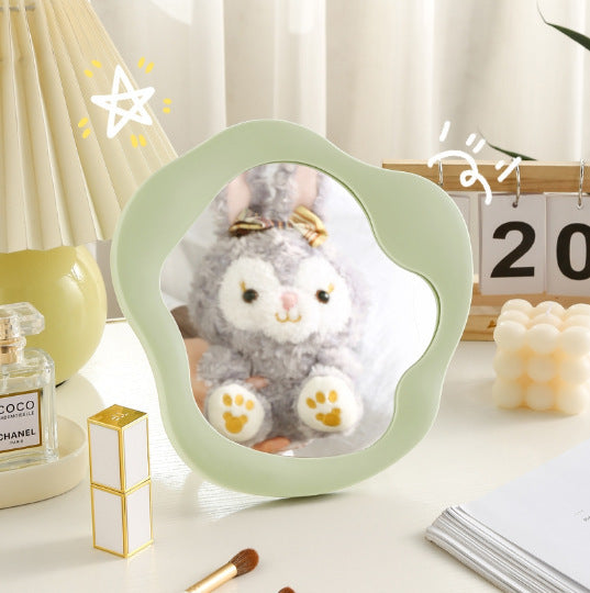 Modern Abstract Desktop Makeup Mirror | Simple Plastic Special-Shaped Design