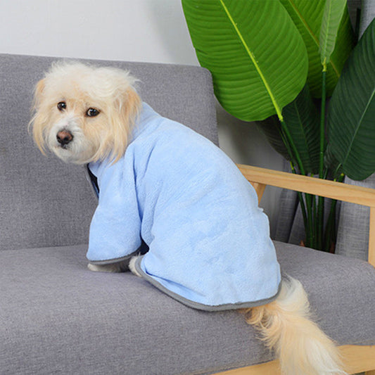 Microfiber Pet Absorbent Towel | Quick-Dry Dog Bathrobe for Dogs & Cats