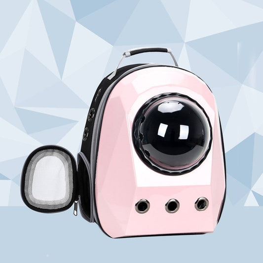Breathable Pet Space Capsule Carrier Bag | Dog & Cat Travel Backpack Cage