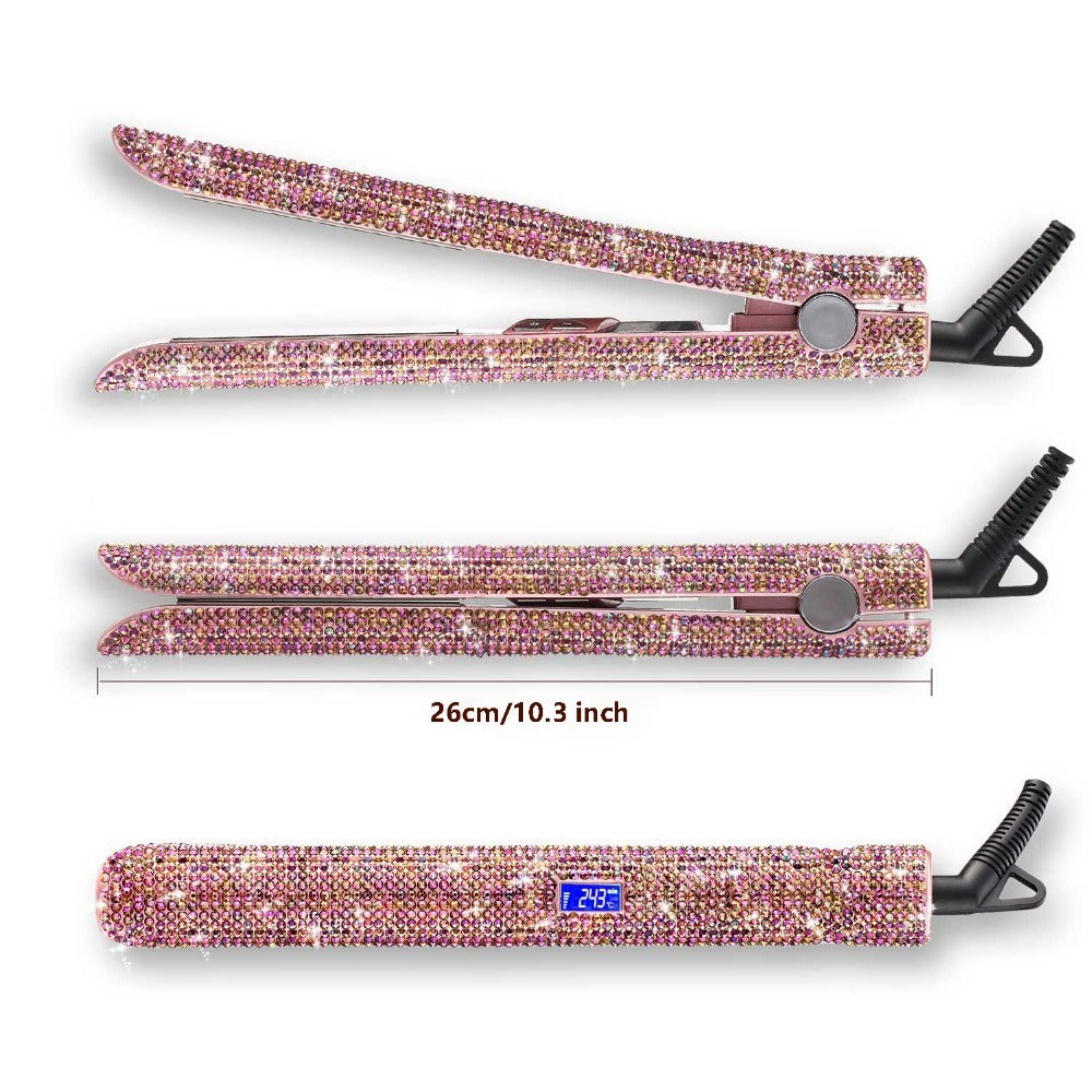 Luxury Glitter Flat Iron | Professional Titanium Plate Hair Straightener Hot Tool