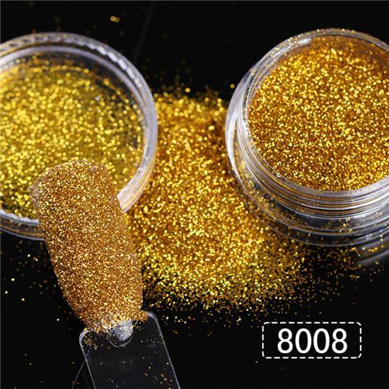 Holographic Nail Glitter Powder | Ultra-Fine Chrome Laser Effect Dust