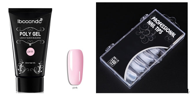 Quick & Painless Crystal Glue Nail Extension System | 100 Scaled Dual Forms