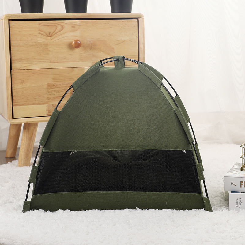 Portable Pet Tent/Sofa Bed | Cooling Mat, Indoor Cat Nest, Dog Kennel Cushion