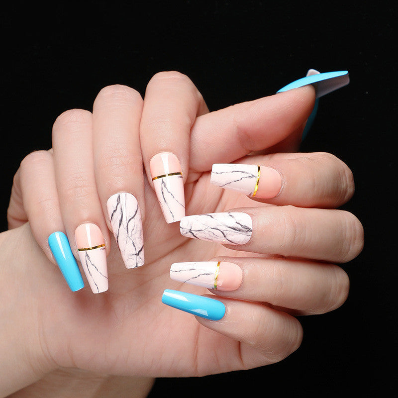 Elegant Extra Long Coffin/Ballerina False Nails