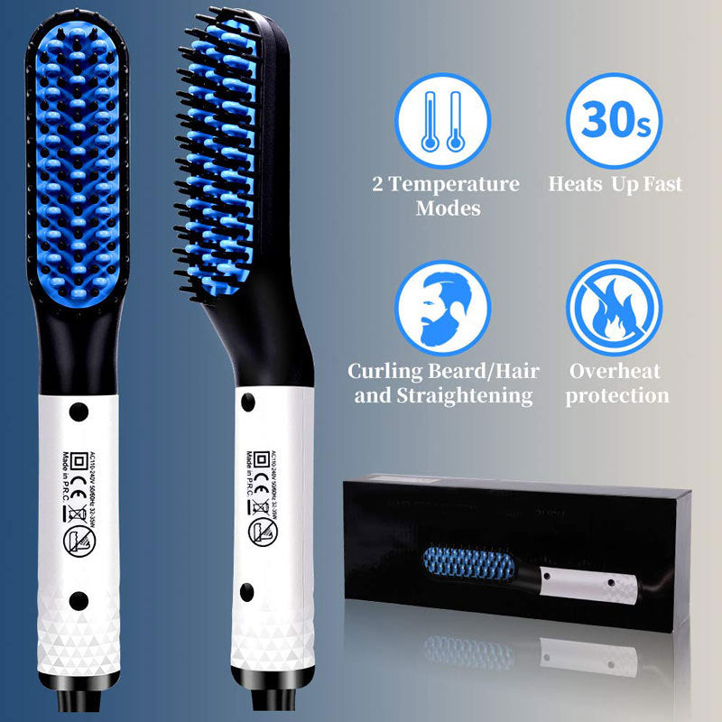 Multifunctional Hair Straightener Comb Brush | Men's Beard & Hair Straightening Tool