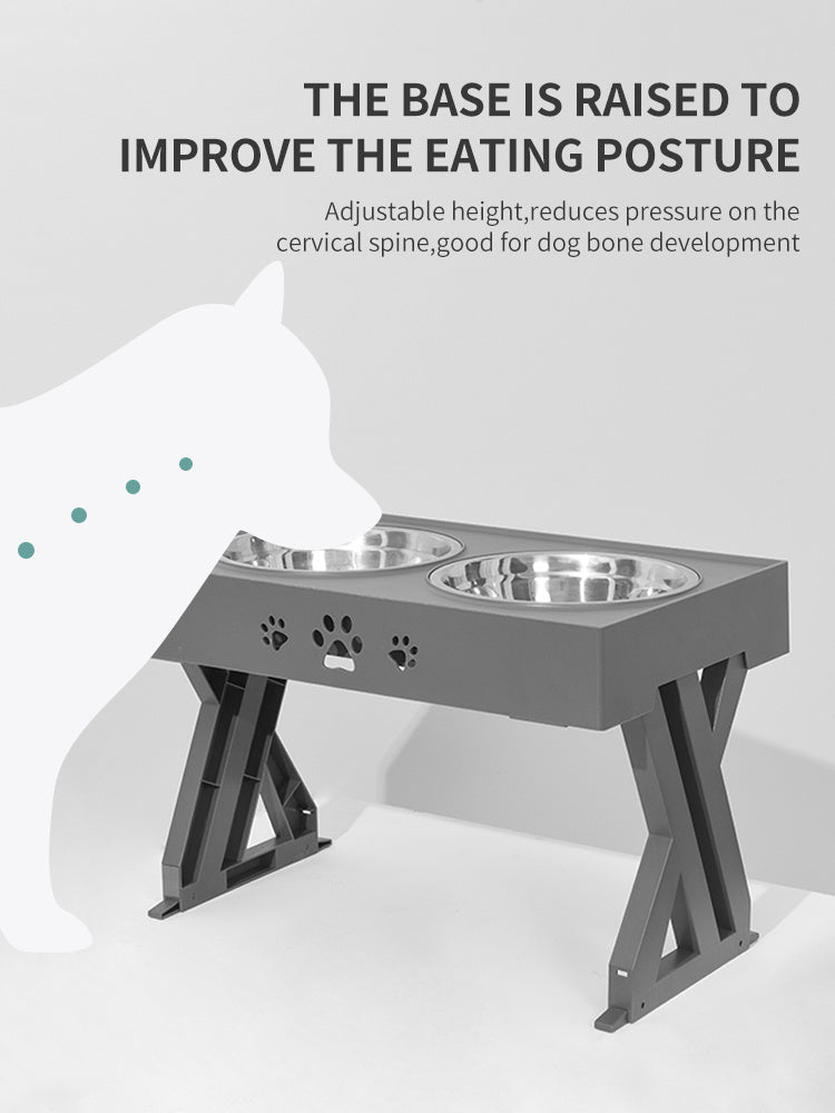 Collapsible Folding Pet Bowl with Stainless Steel Insert | Dog & Cat Feeder