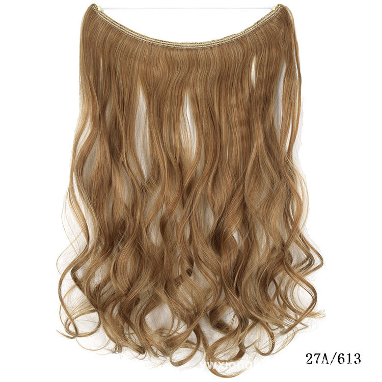 Silky Straight 22" Synthetic Hair Extensions | Invisible Wire No Clips