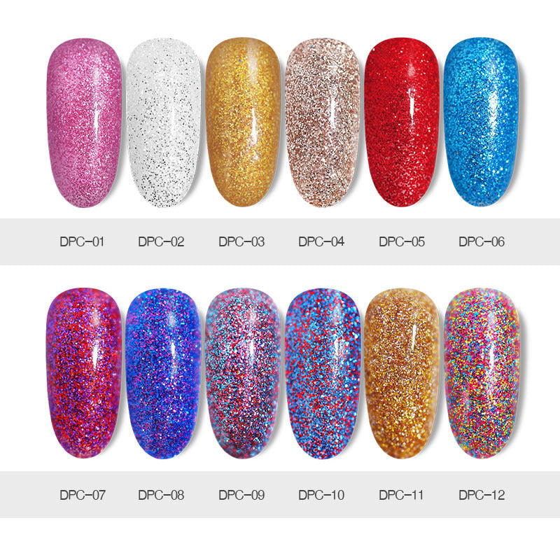 Vibrant Laser Effect Nail Art Glitter | High-Shine Holographic Pigment