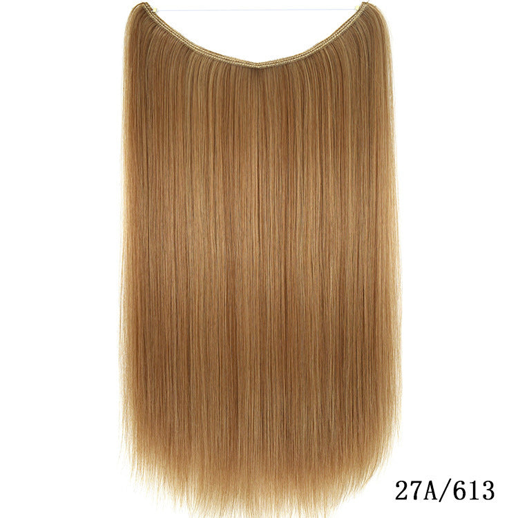 Silky Straight 22" Synthetic Hair Extensions | Invisible Wire No Clips