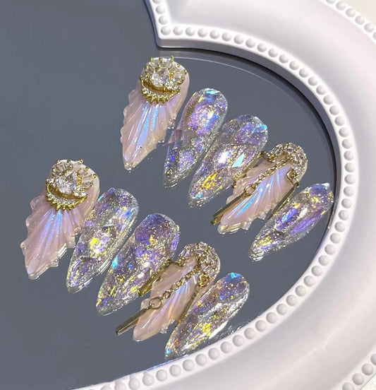 Professional Hand-Worn Fake Nail Patches | Full Cover Finished Product