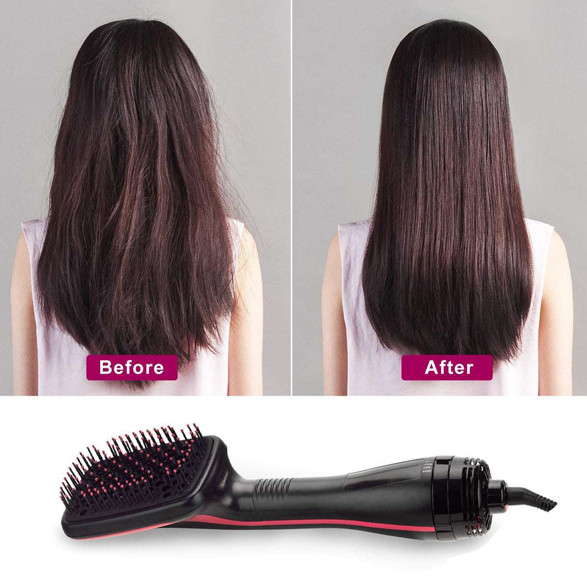 Multifunctional Hot Air Brush | 2-in-1 Hair Dryer and Styling Comb