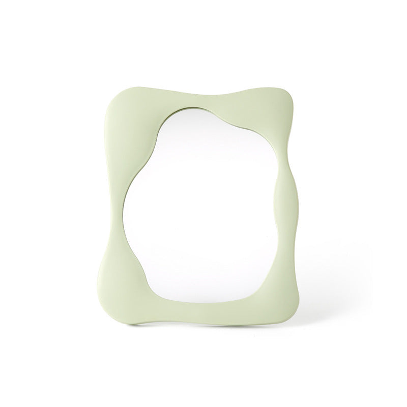 Modern Abstract Desktop Makeup Mirror | Simple Plastic Special-Shaped Design