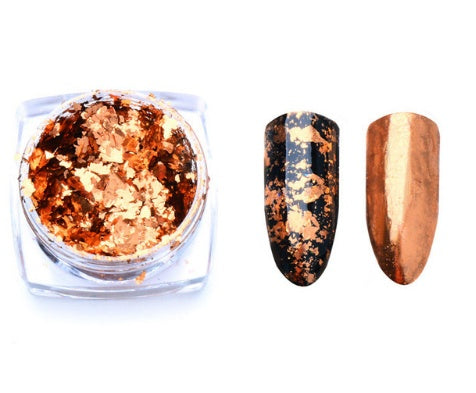 Magic Mirror Aluminum Nail Flakes | Irregular Pigment for Chrome & Glitter Nail Art