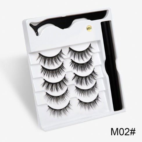 Glamorous Magnetic False Lashes | New Fashion Reusable No-Glue Eyelash Pair