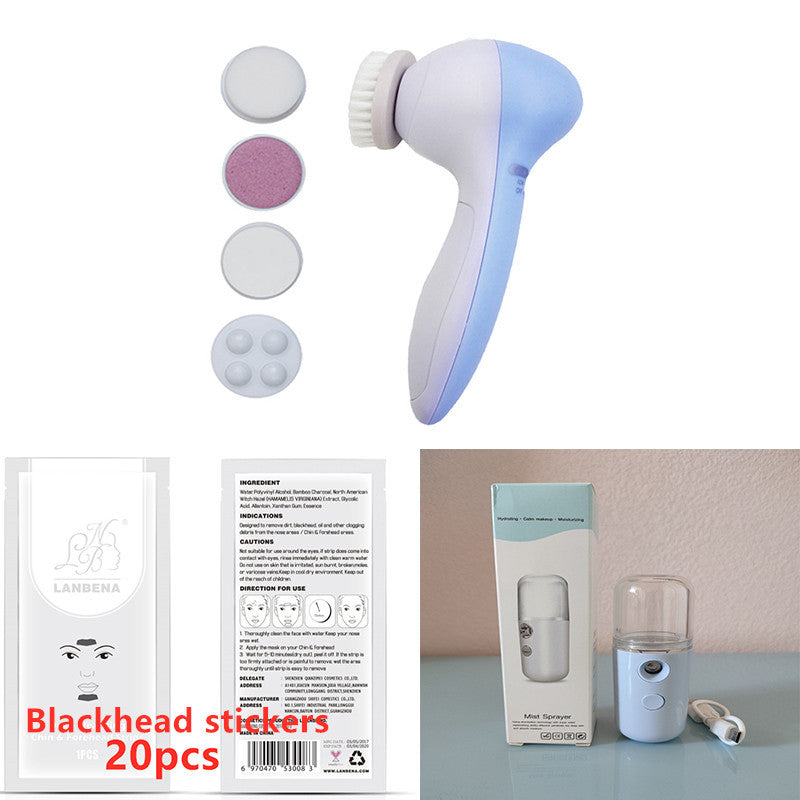 Electric Facial Cleansing Brush Kit | Multifunctional Skin Care Massager