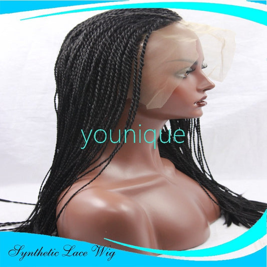 Long 2-Strand Braid Frontal Wig | Ready-to-Wear Twist Braid Style