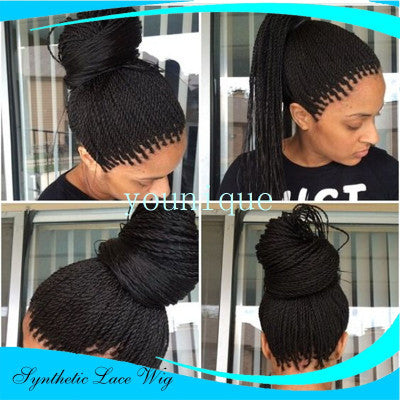 Long 2-Strand Braid Frontal Wig | Ready-to-Wear Twist Braid Style