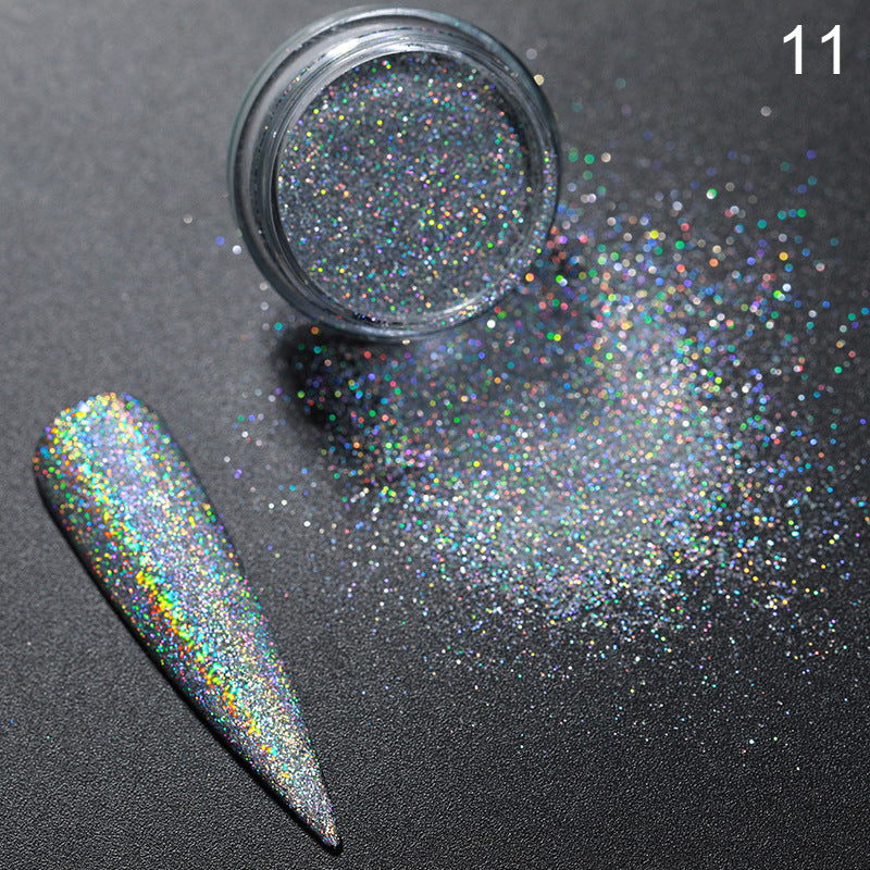 Ultra-Fine Aurora Nail Powder | Chrome Effect Magic Glitter for Nail Art
