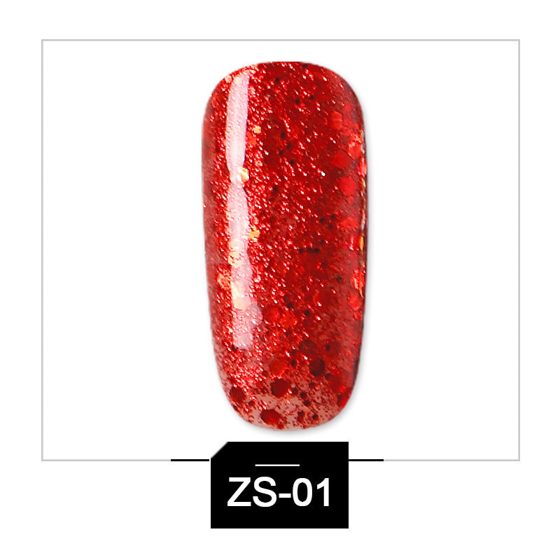 High-Shine Glitter Sequins Gel Polish | Soak-Off UV LED Nail Art Glue