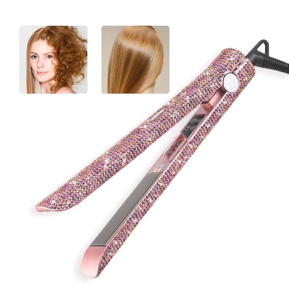 Luxury Glitter Flat Iron | Professional Titanium Plate Hair Straightener Hot Tool