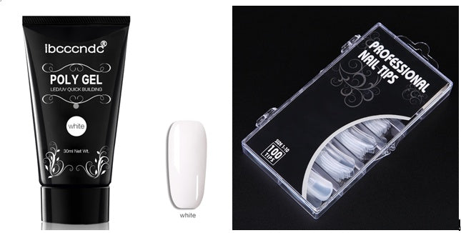 Quick & Painless Crystal Glue Nail Extension System | 100 Scaled Dual Forms