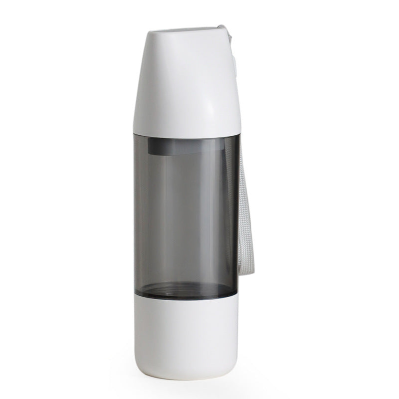 Outdoor Pet Water Bottle | 350ml Portable Dog Drinking Bowl and Food Feeder