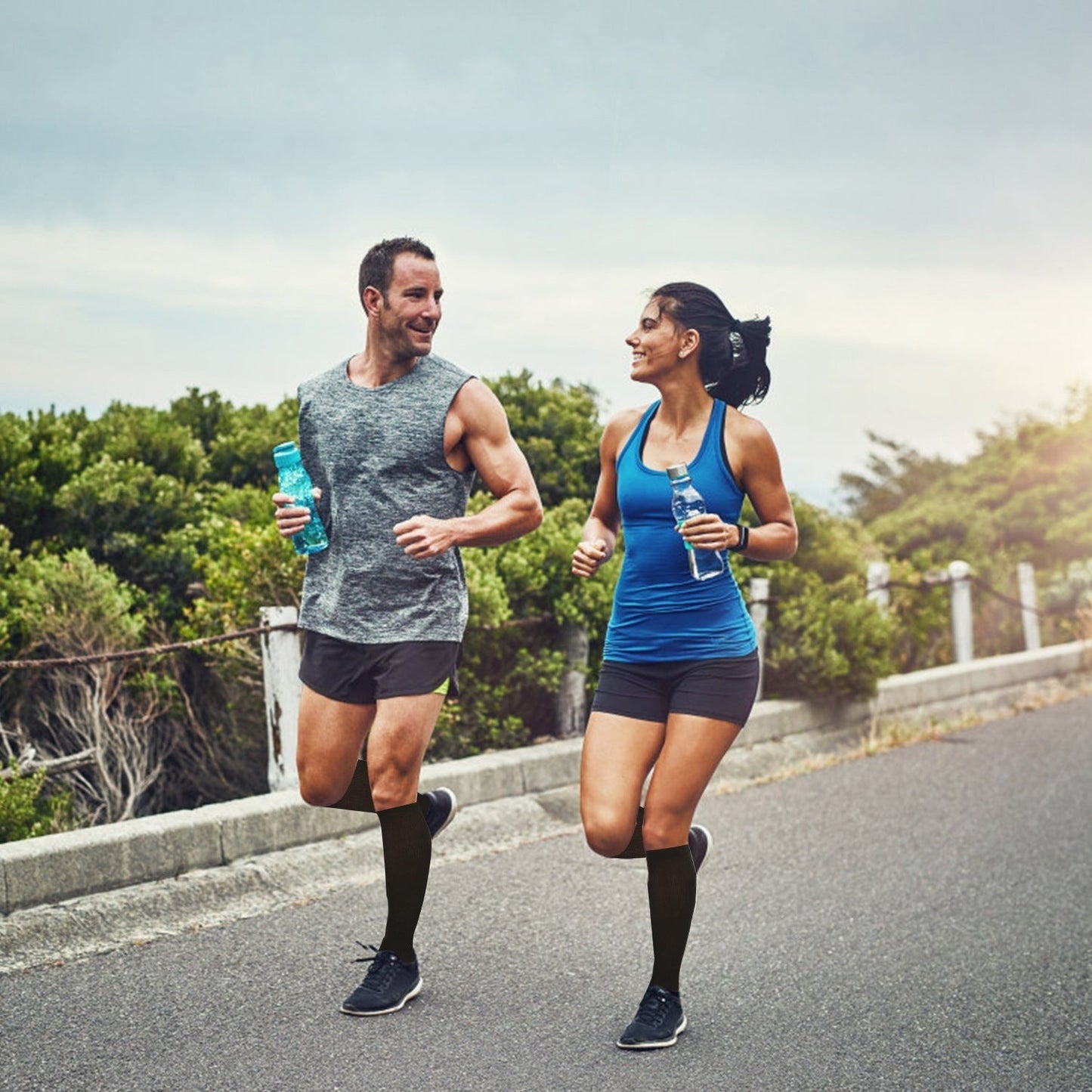 Durable Graduated Support Socks for Shin Splints & Edema