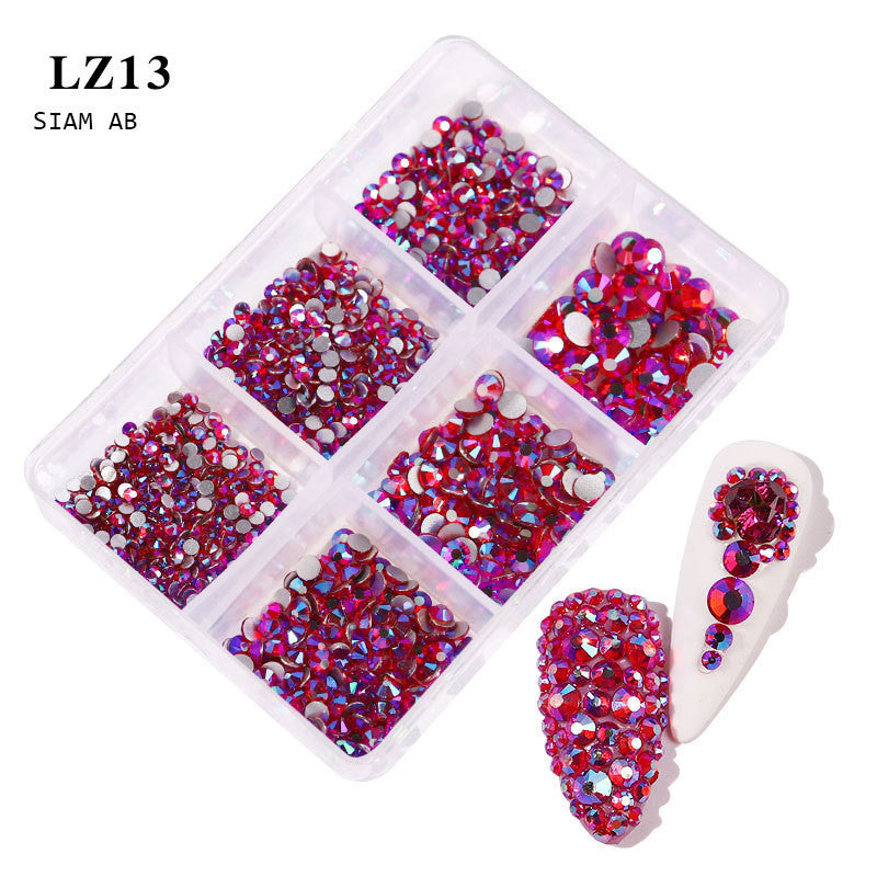 Vibrant Mixed Color Flatback Rhinestones | Nail Art Gemstone Decoration Kit