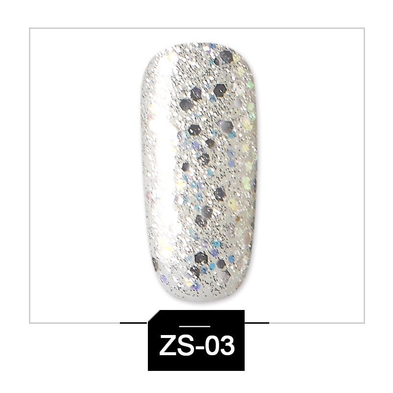High-Shine Glitter Sequins Gel Polish | Soak-Off UV LED Nail Art Glue