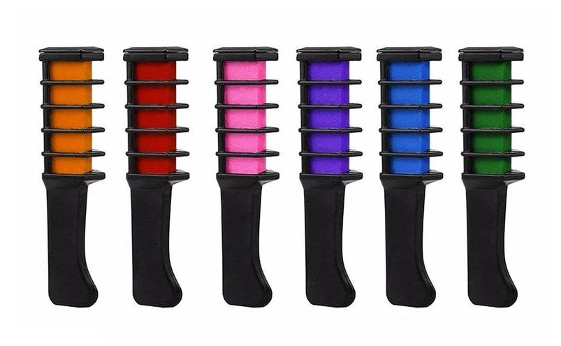 Vibrant Temporary Hair Dye Crayons | Mini Disposable Color Chalk Box for Quick Use