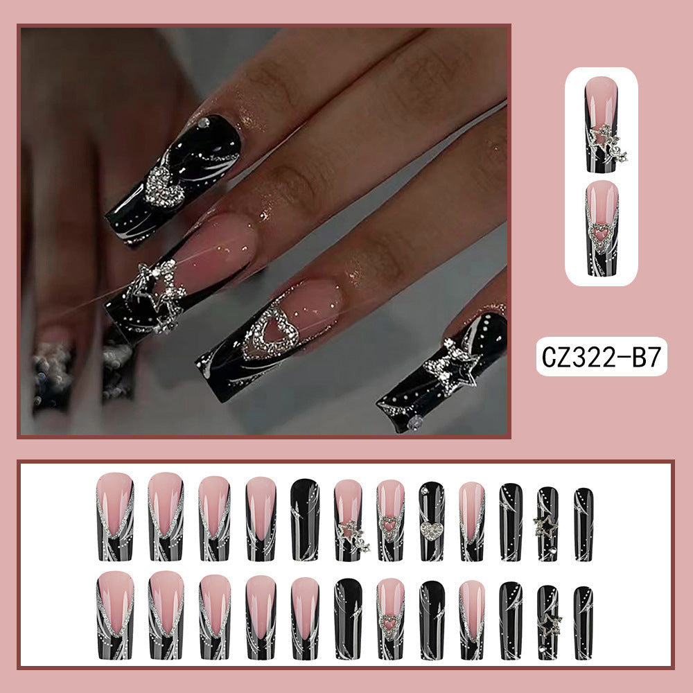 Professional Finished French Tip False Nails | Wearable Full Coverage Set