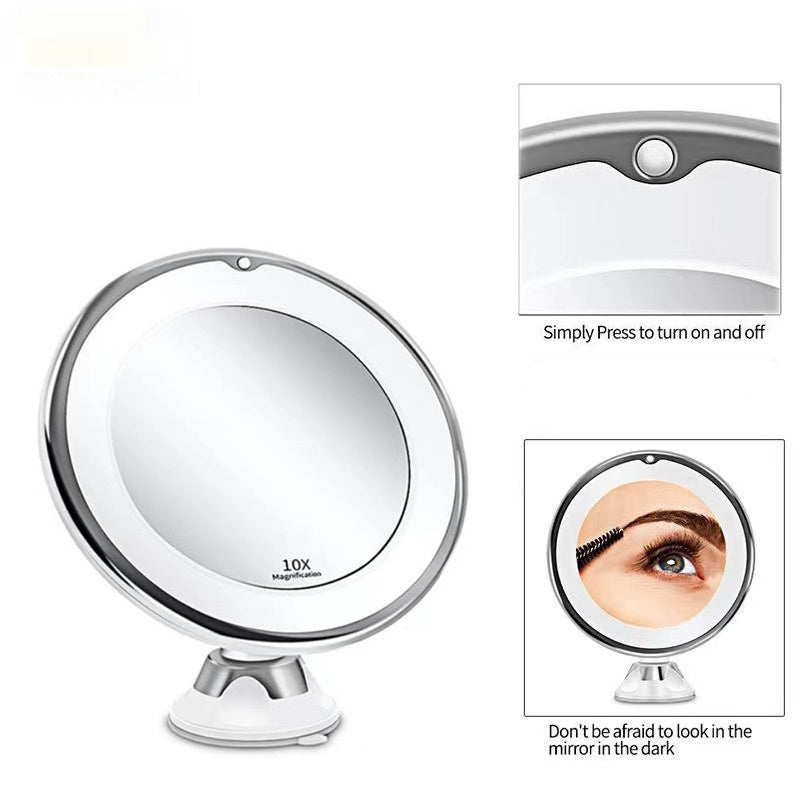 Illuminated Desktop Makeup Mirror | Bright LED Supplement Light