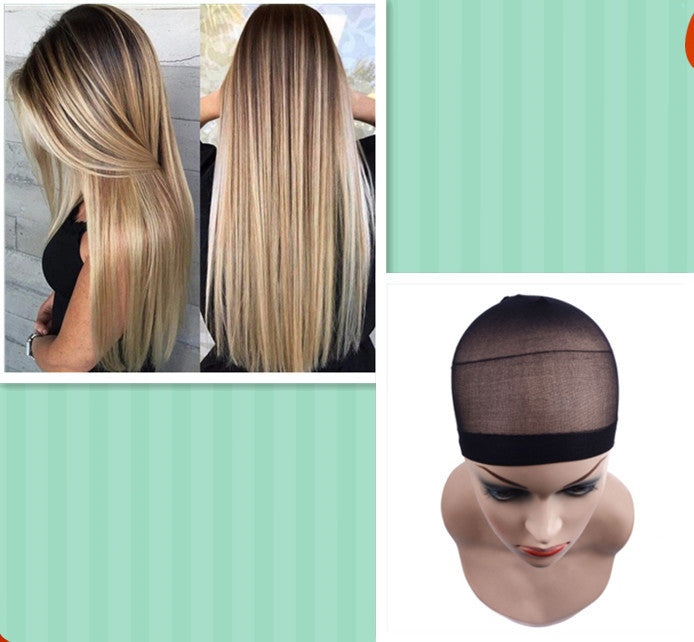 Fashion Women's Long Straight Ombré Wig | Full Head Gradient Color Style