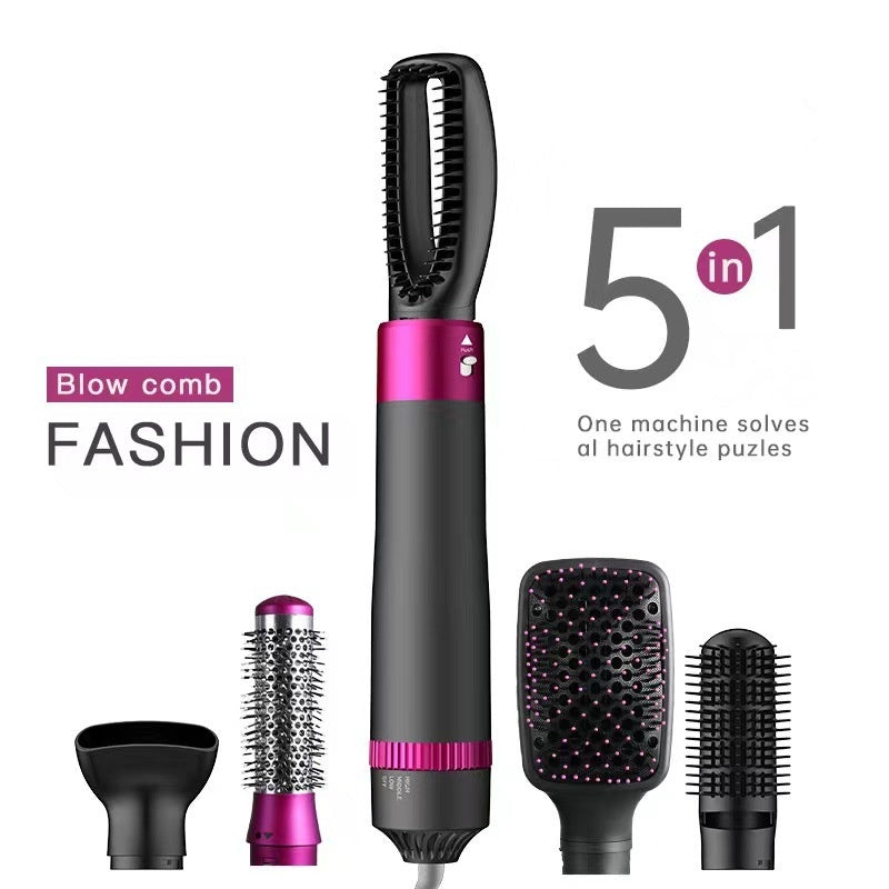 Automatic Hair Curler & Dryer Brush | 5-in-1 Electric Straightening Tool Beauty Gadget