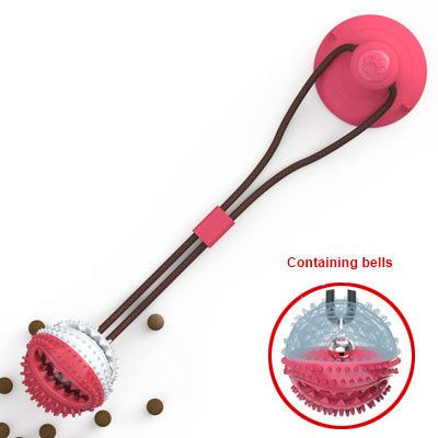 Silicon Suction Cup Dog Toy | Interactive Tug Ball for Chew, Bite & Tooth Cleaning