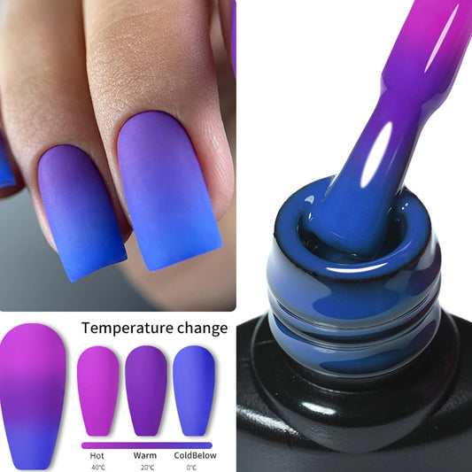 Winter Thermal Color Changing Gel Nail Polish | Mood Temperature Effect Polish