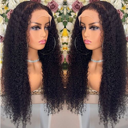 Voluminous Brazilian Kinky Curl Wig | Full Lace Front Human Hair Texture