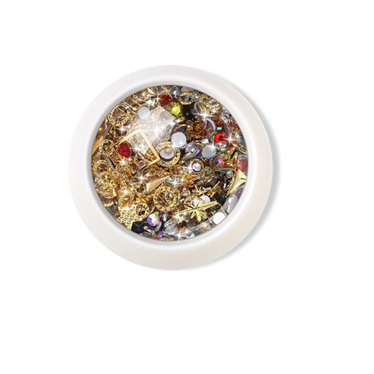 Rhinestone Nail Diamond & Rivet Kit | Mixed Metal Nail Art Decals