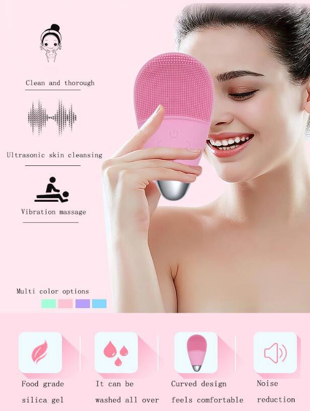 Electric Facial Cleansing Brush | Sonic Vibration Deep Pore Cleanser