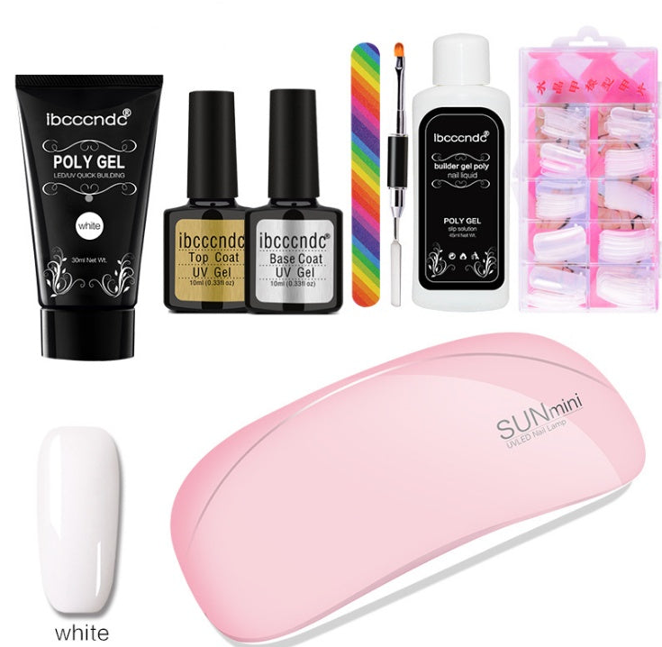 Quick & Painless Crystal Glue Nail Extension System | 100 Scaled Dual Forms