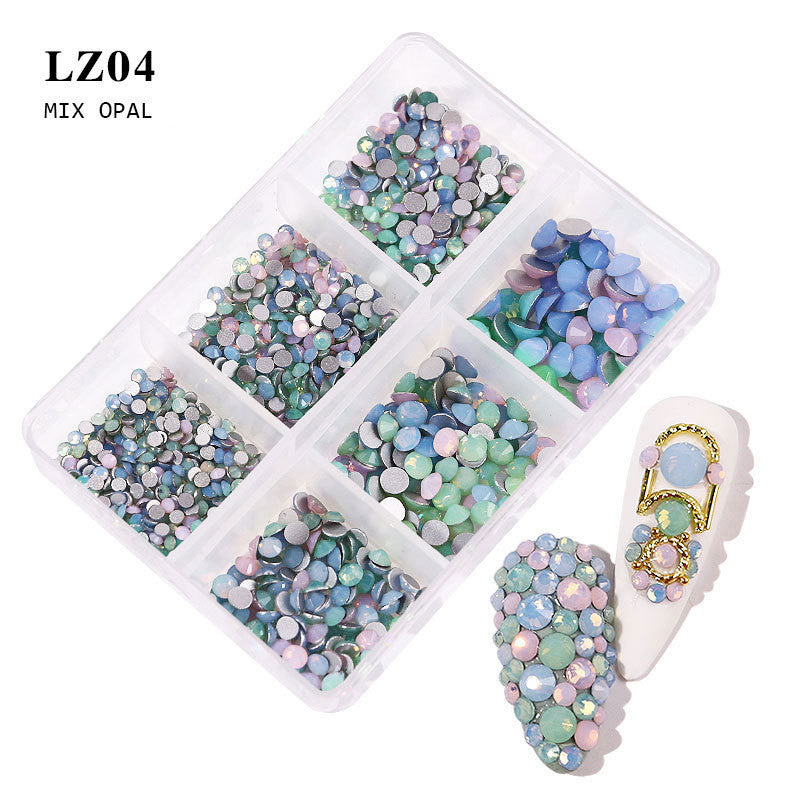 Vibrant Mixed Color Flatback Rhinestones | Nail Art Gemstone Decoration Kit