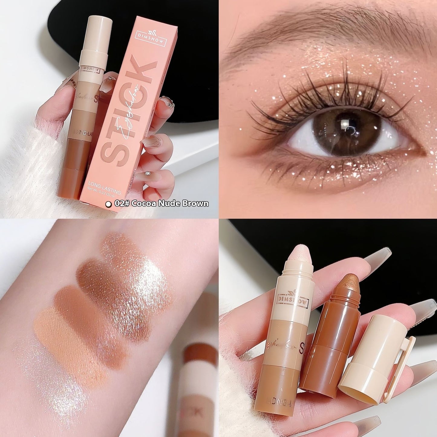 Multi-Section Eyeliner & Highlight Stick | Effortless Liner for Natural Look