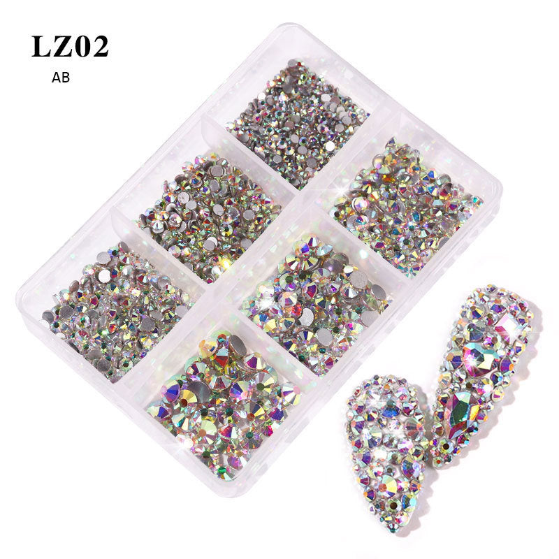 Vibrant Mixed Color Flatback Rhinestones | Nail Art Gemstone Decoration Kit