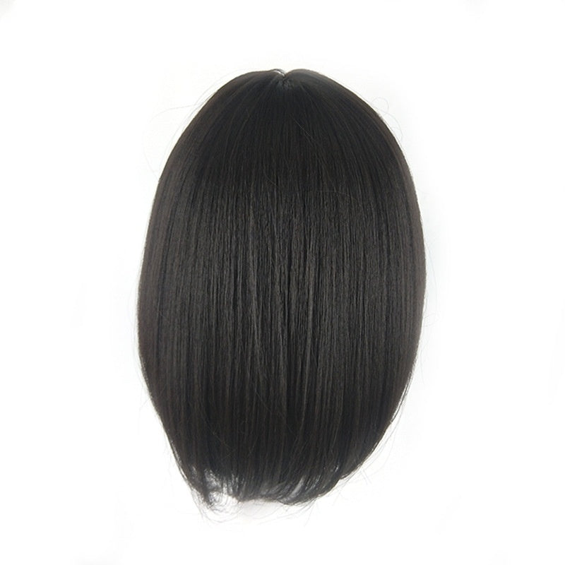 Brazilian Remy Human Hair Bob Wig | Short Straight Black Full Wig for Women