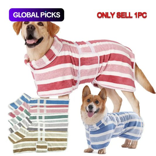 Quick-Drying Dog Bathrobe